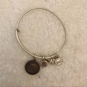Chi Omega Alex and Ani silver bracelet